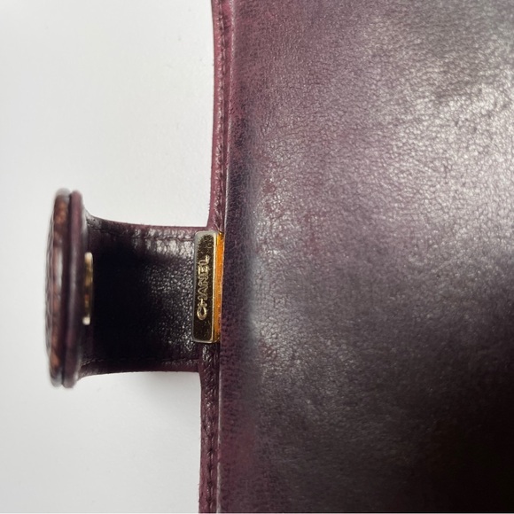 Authentic Chanel Burgundy Leather Wallet - Picture 6 of 12